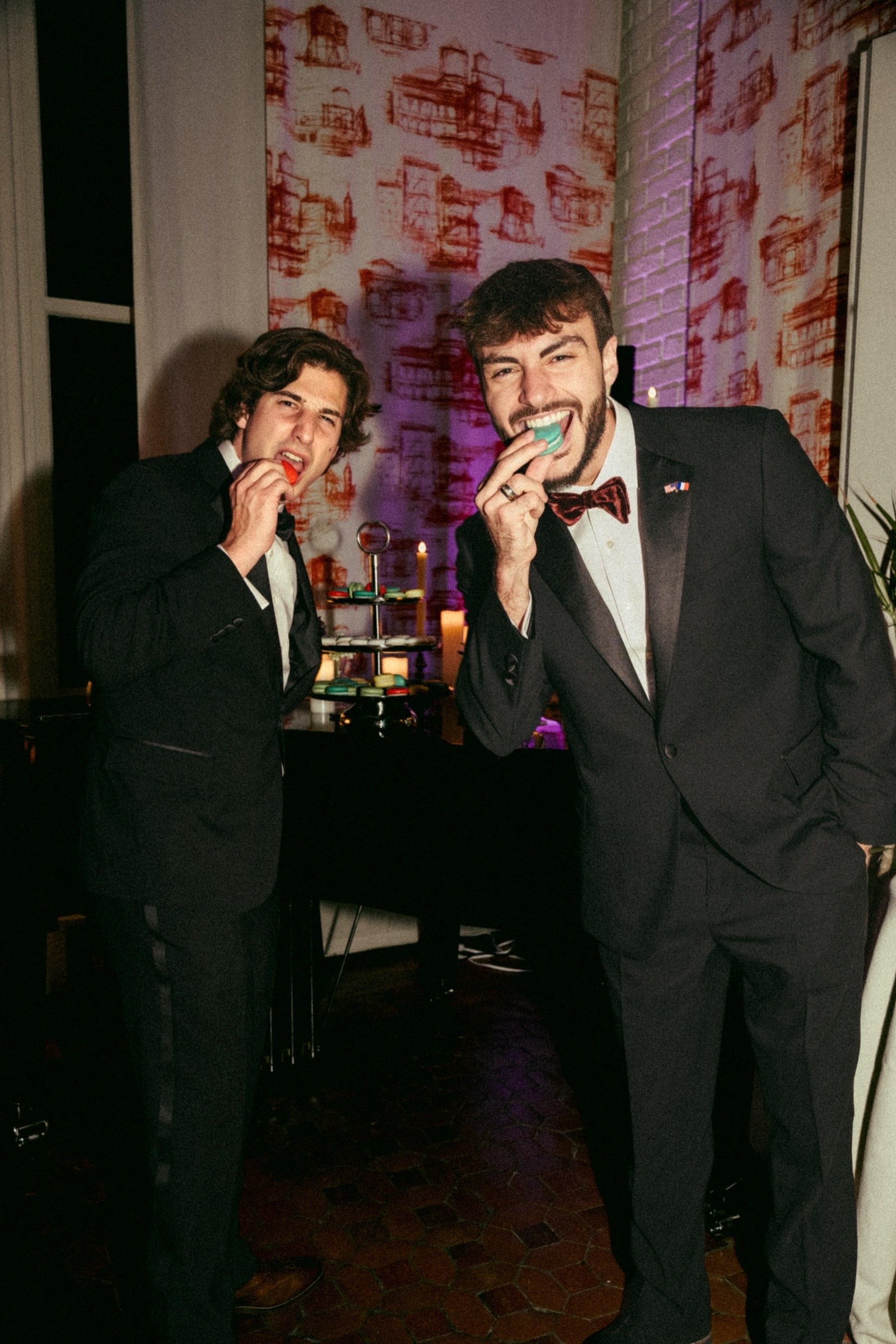 Alex Durand and Tom Carles of ATFrenchies in black tie